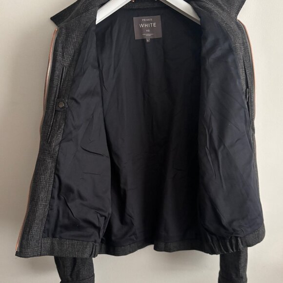 $1050 Private White V.C. x Mr.Porter Check Wool A-2 Bomber -Jacket -- 6/Large-XL - Picture 4 of 16